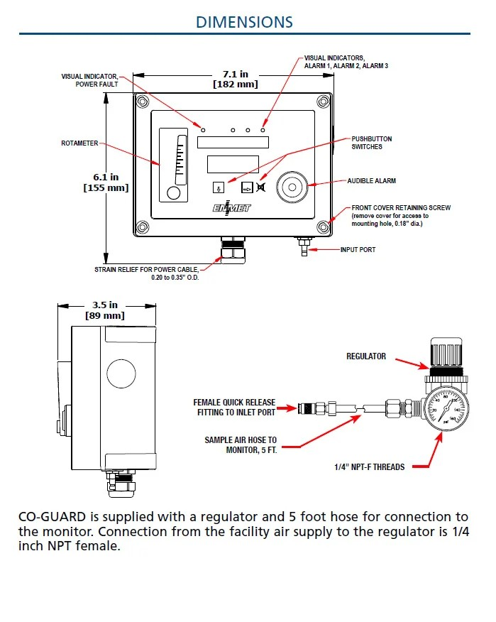Thiết bị giám sát khí nén ENMET CO-GUARD