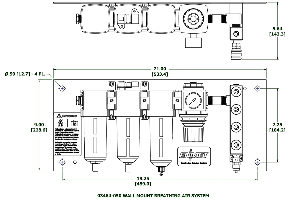 Bảng lọc khí nén ENMET AFP-100 CFM