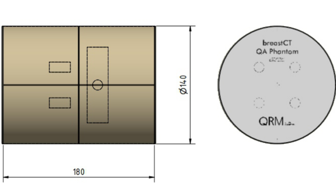 Phantom kiểm tra chất lượng (QA) CT vú Phantom kiểm tra chất lượng (QA) CT vú
